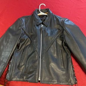 Woman’s motorcycle jacket size L.